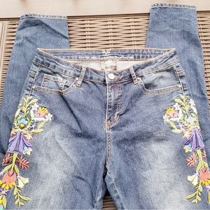 Versace 1969 Abbigliamento Sportivo Floral Jeans